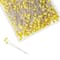12 Packs: 500 ct. (6,000 total) 1.75" Yellow Ball Quilting Pins by Loops & Threads™